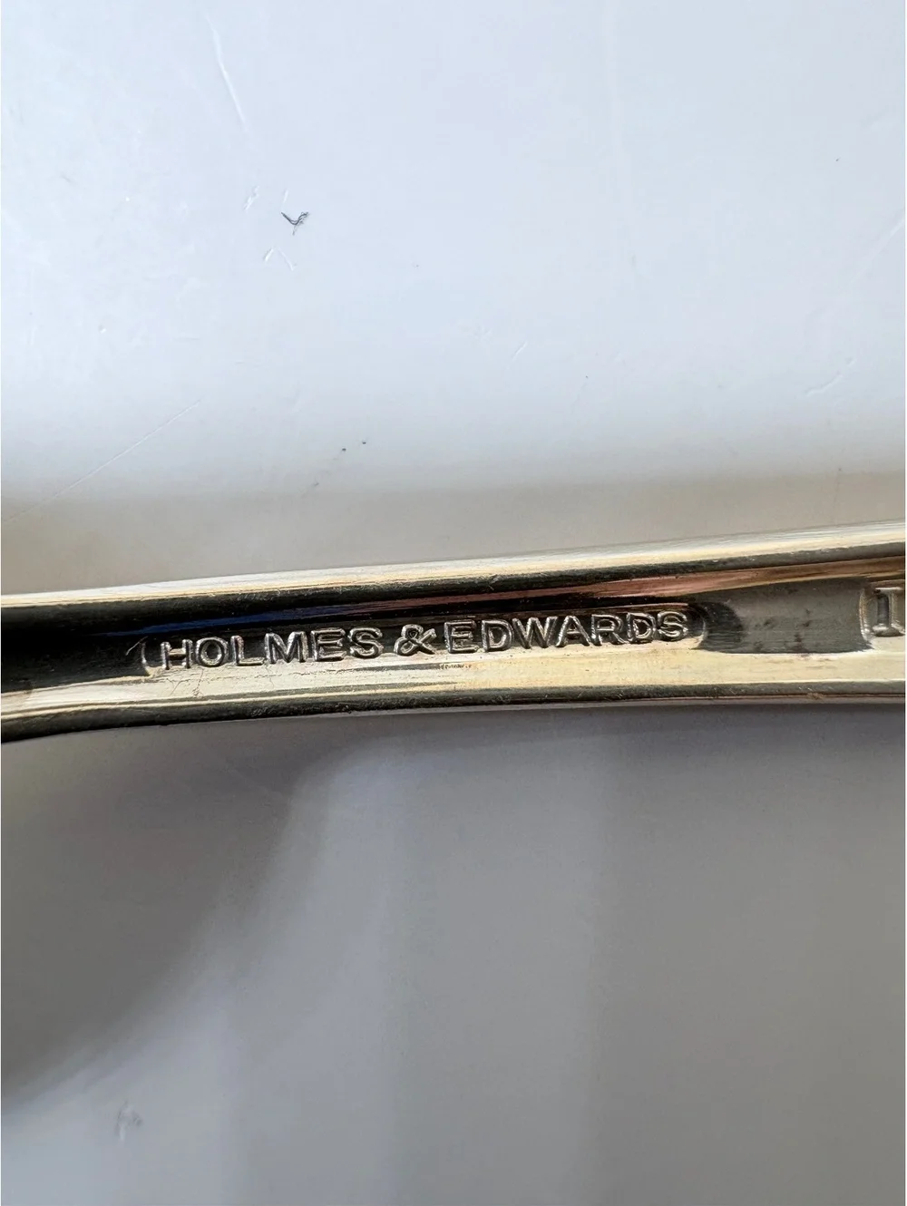 Holmes & Edwards Deep Silver Floral Sugar Spoon Silverplate 6”